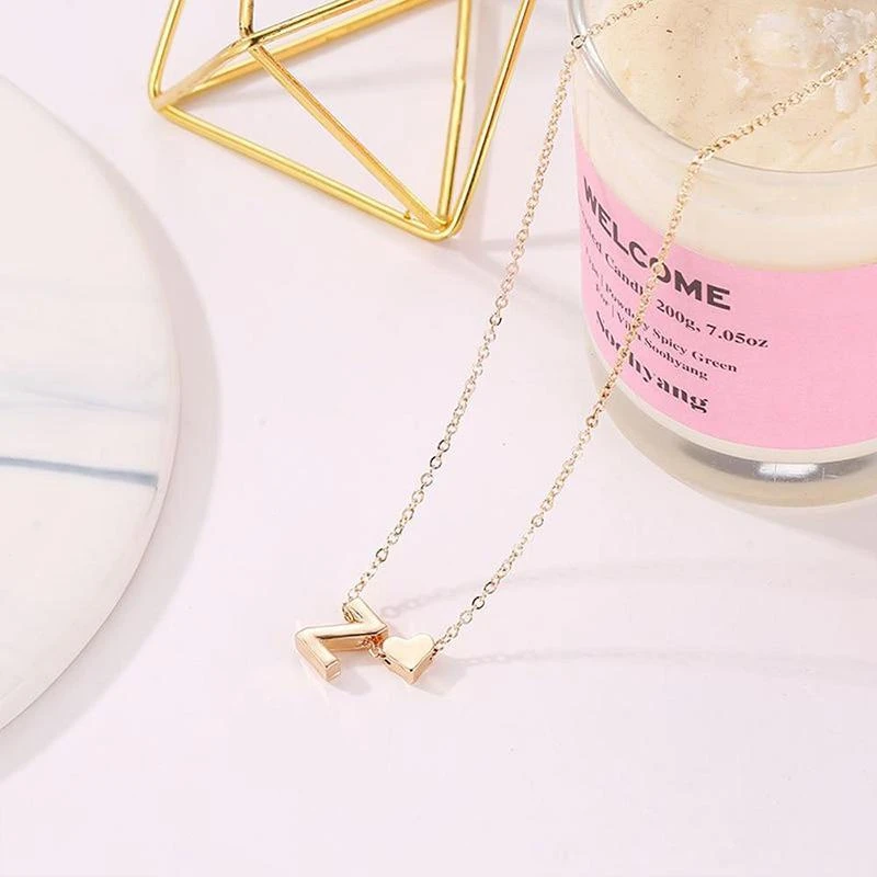 Initial Heart Necklace