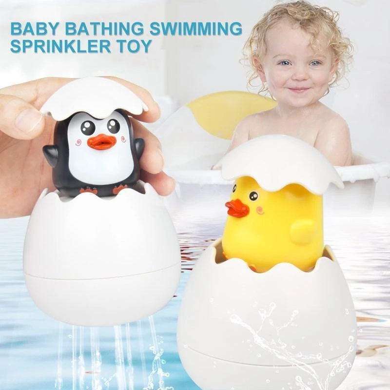 Baby bathing swimming sprinkler toy Easter Egg